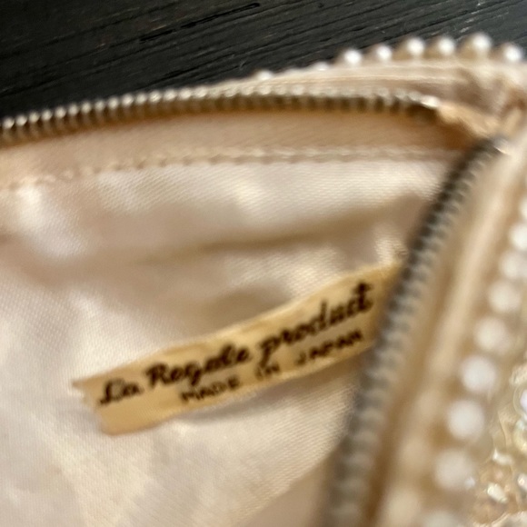Vintage Pearl & Sequin Beaded Clutch Purse - Picture 6 of 10